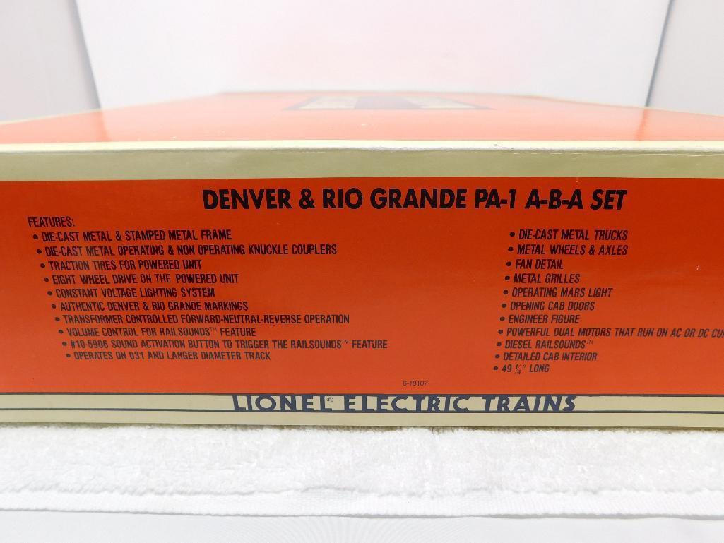 Lionel O gauge Denver & Rio Grande PA-1 engine set