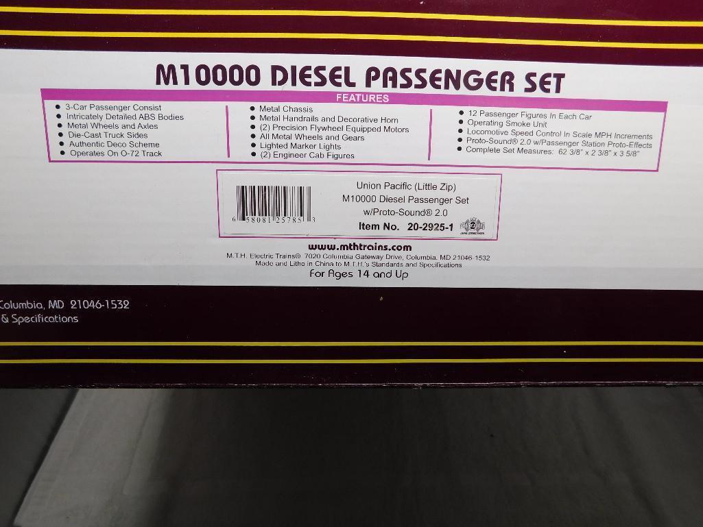 MTH O gauge UP M1000 Diesel passenger set