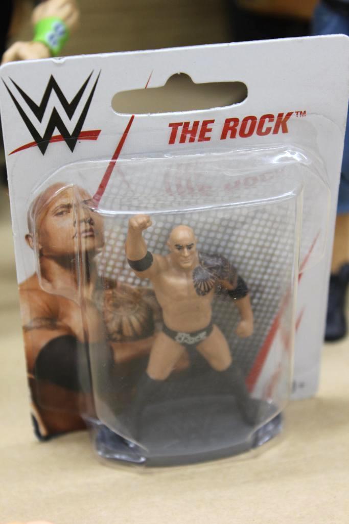 Great Collection of Wrestling Action Figures Like The Rock and John Cena
