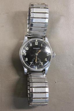 Excellent Siegerin WWII German Army Stainless Wristwatch
