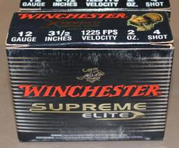 30 Cartridges Winchester Supreme Elite 12 Gauge Shotgun Ammunition