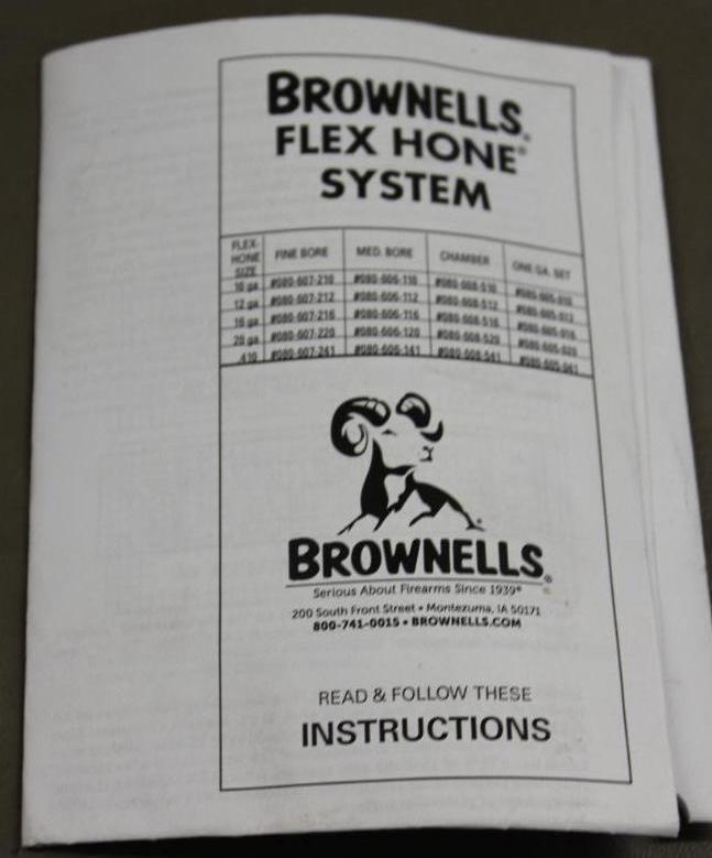 Brownell's 12 Gauge Shotgun Flex Hone Kit
