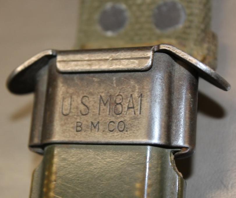 Modified M-6 Bayonet for M-1 Carbine in Scabbard