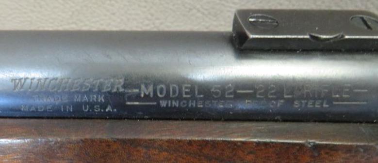 Winchester 52, 22LR, Rifle, SN# 91236C
