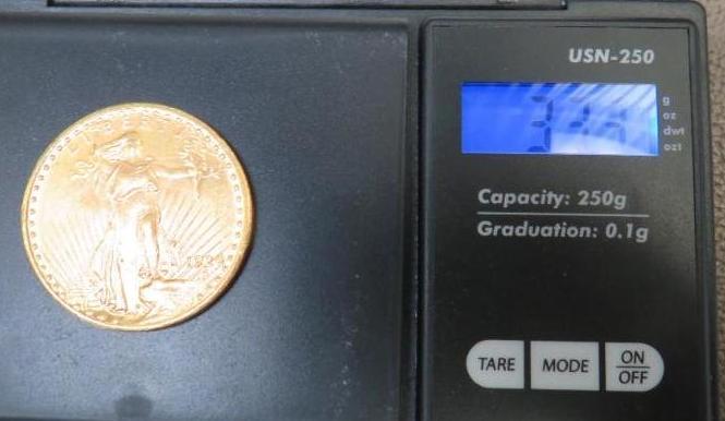 1924 St Gaudens US $20 Gold Coin