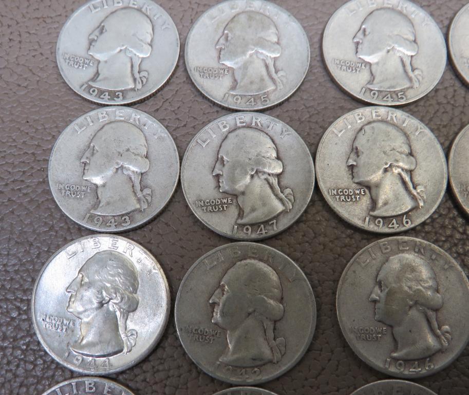 Pre 1964 US Washington Silver Quarters