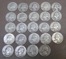 Pre 1964 US Washington Silver Quarters