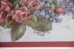 Framed Rose Print Artwork by Glynda Turley