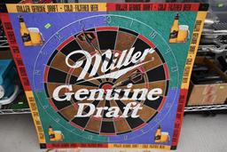 Miller Genuine Draft Dart Board Metal Sign