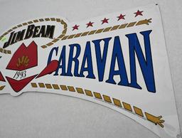 1993 Jim Beam Country Caravan Metal Sign