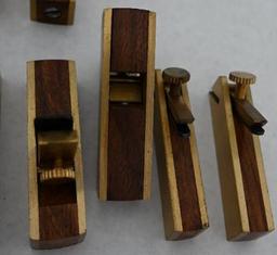 Nine Mini Wood Planes