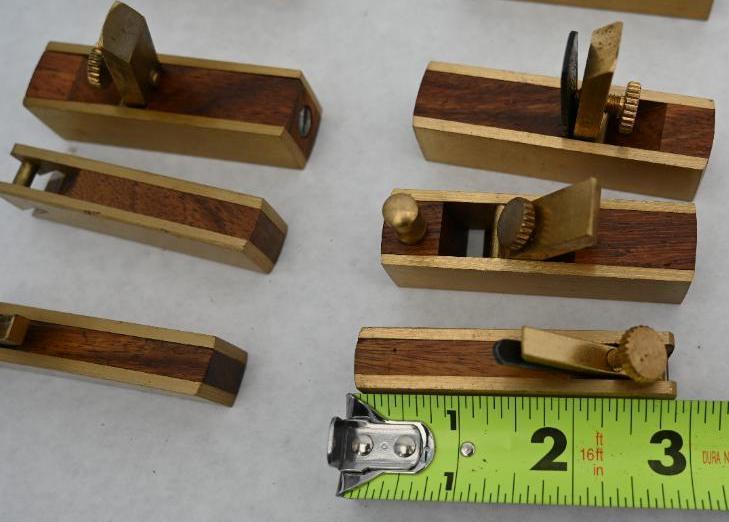 Nine Mini Wood Planes