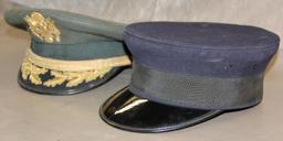 Vietnam War Senior Officer's Visor Hat and Railroad Hat