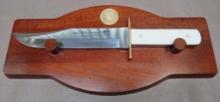NRA Limited Edition Bowie Knife with Display Plaque