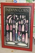 Framed Indian Corn Poster