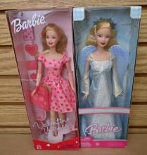 Valentine Wishes & Holiday Angel Barbies