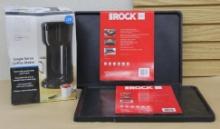 Two The Rock Non-Stick Cooking Sheet and Main Stays Coffee Maker